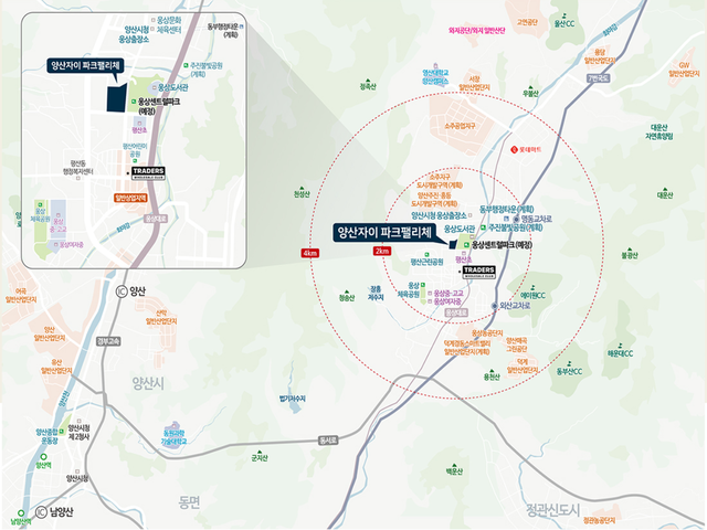 양산자이 입지환경